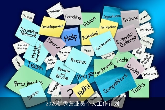 2025优秀营业员个人工作计划