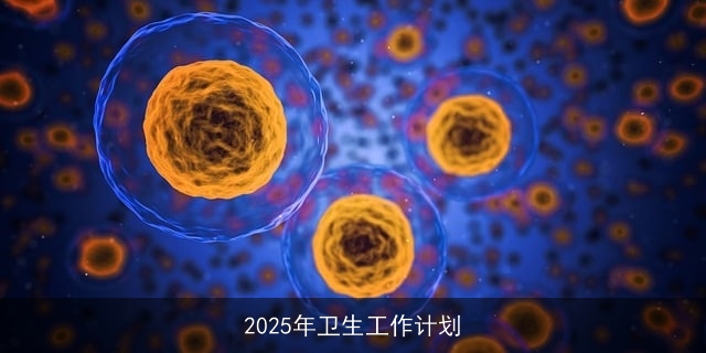 2025年卫生工作计划