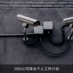 2025年公司保安个人成长与工作计划