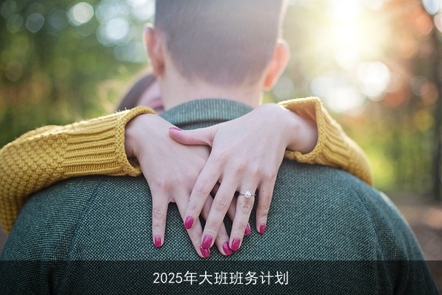 2025年大班班务计划