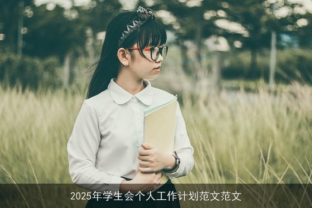 2025年学生会个人工作计划范文范文