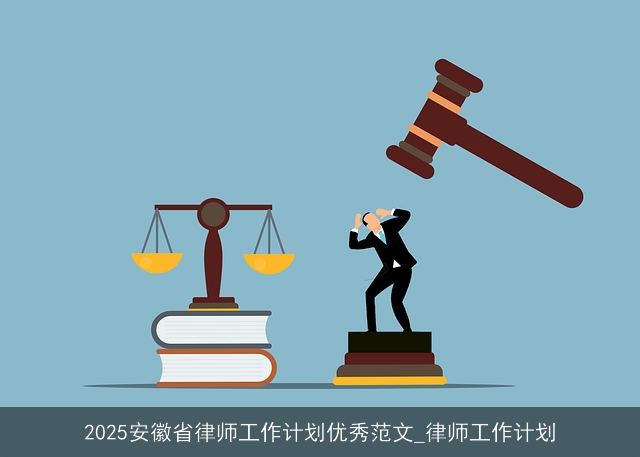 2025安徽省律师工作计划优秀范文_律师工作计划