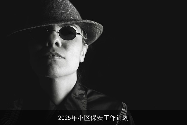 2025年小区保安工作计划