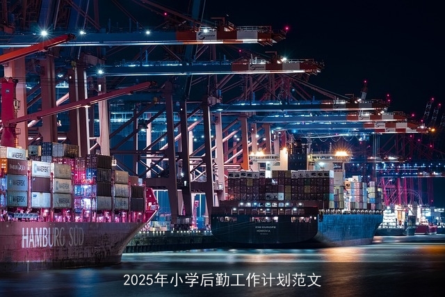 2025年小学后勤工作计划范文