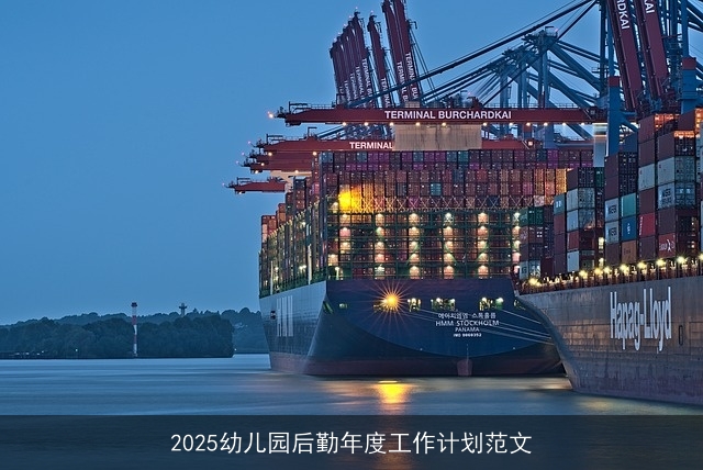 2025幼儿园后勤年度工作计划范文