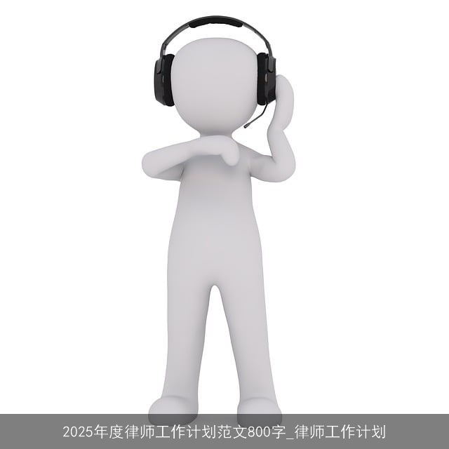 2025年度律师工作计划范文800字_律师工作计划