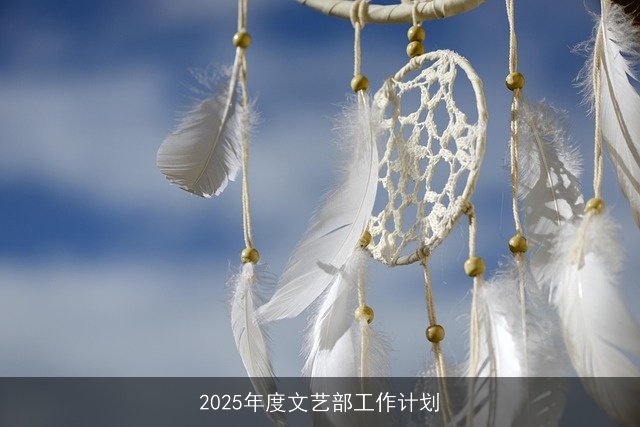 2025年度文艺部工作计划