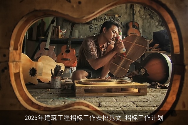2025年建筑工程招标工作安排范文_招标工作计划