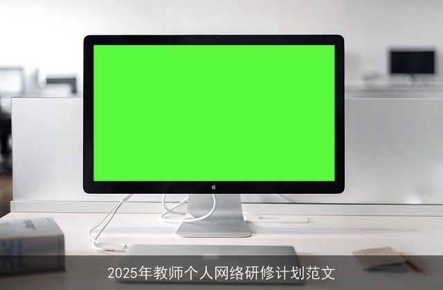 2025年教师个人网络研修计划范文