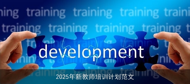2025年新教师培训计划范文