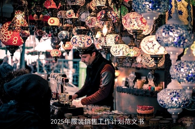 2025年服装销售工作计划范文书