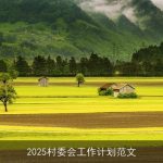 2025年村委会工作计划：描绘美丽乡村发展蓝图