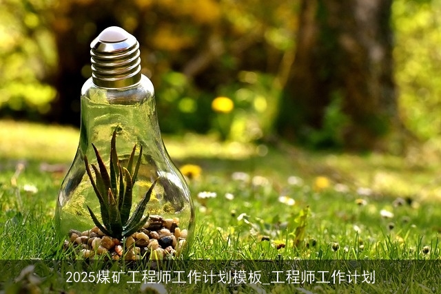 2025煤矿工程师工作计划模板_工程师工作计划
