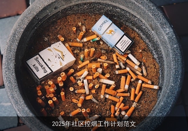 2025年社区控烟工作计划范文