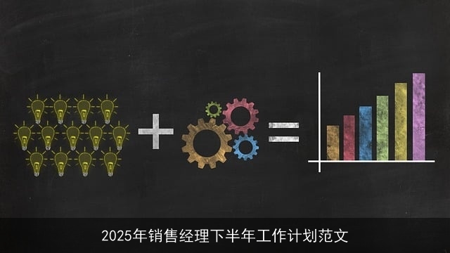 2025年销售经理下半年工作计划范文