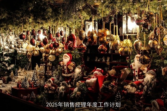 2025年销售经理年度工作计划