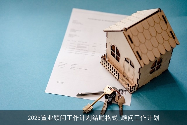 2025置业顾问工作计划结尾格式_顾问工作计划