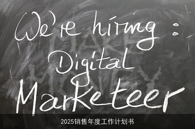 2025销售年度工作计划书