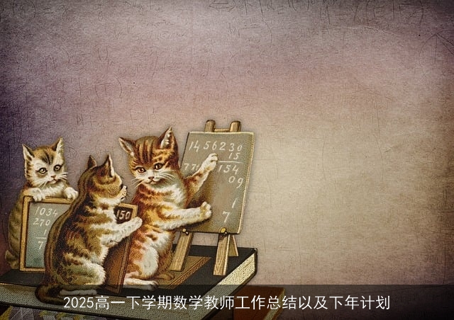 2025高一下学期数学教师工作总结以及下年计划