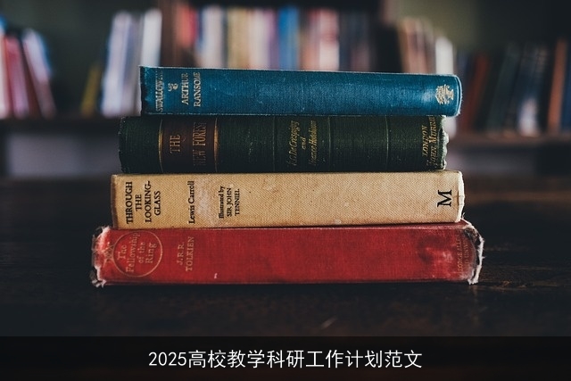 2025高校教学科研工作计划范文