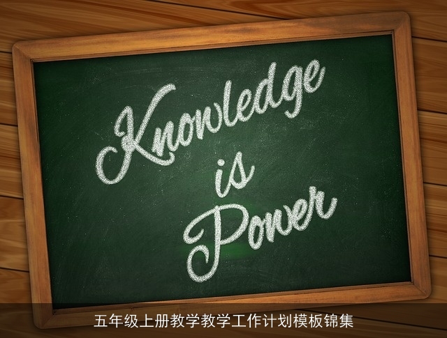 五年级上册教学教学工作计划模板锦集