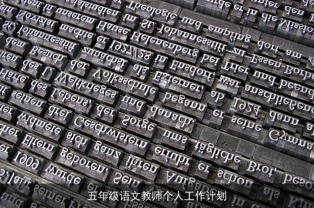 五年级语文教师个人工作计划