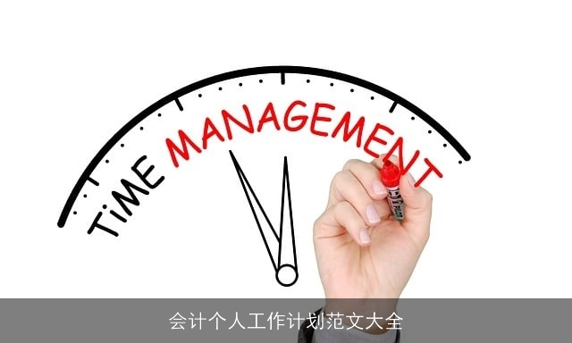 会计个人工作计划范文大全