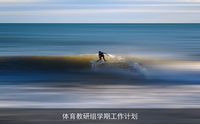 体育教研组学期工作计划