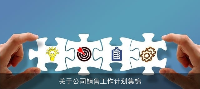 关于公司销售工作计划集锦