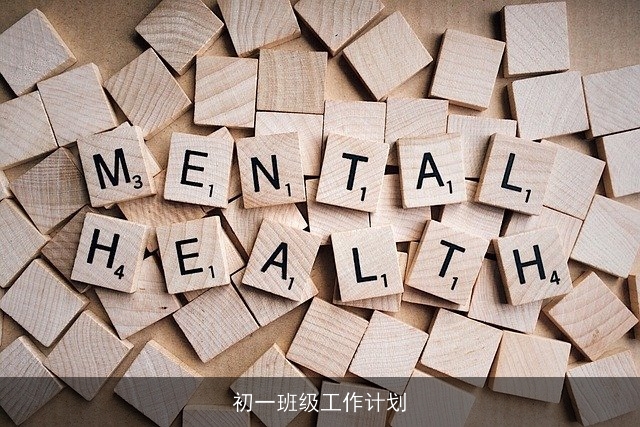 初一班级工作计划