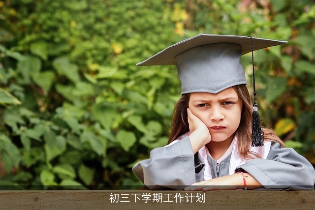 初三下学期工作计划
