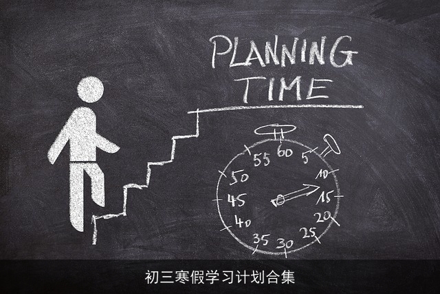 初三寒假学习计划合集