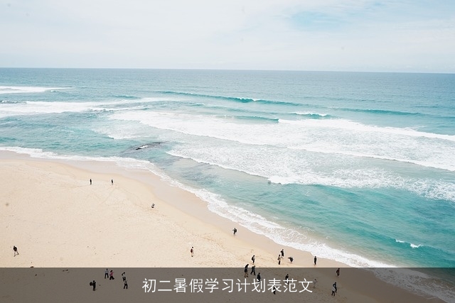 初二暑假学习计划表范文