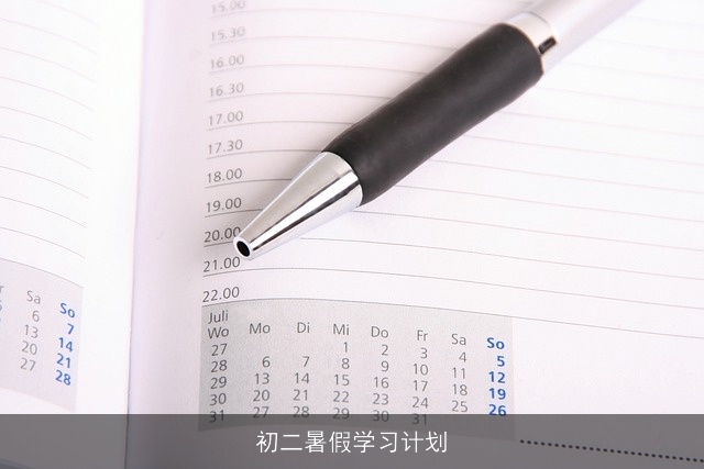 初二暑假学习计划