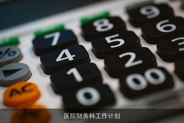 医院财务科工作计划