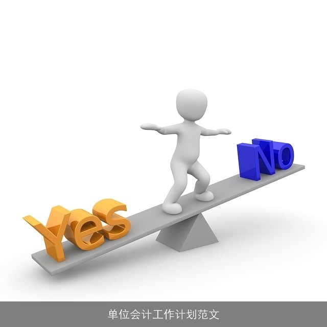 单位会计工作计划范文