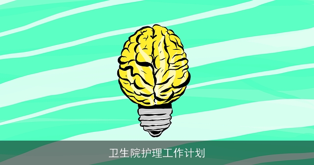 卫生院护理工作计划