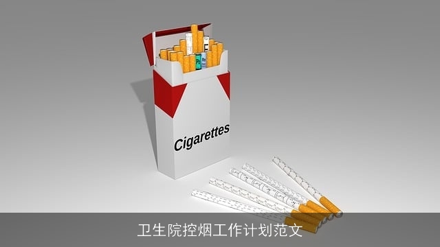 卫生院控烟工作计划范文