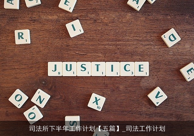司法所下半年工作计划【五篇】_司法工作计划