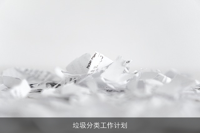 垃圾分类工作计划