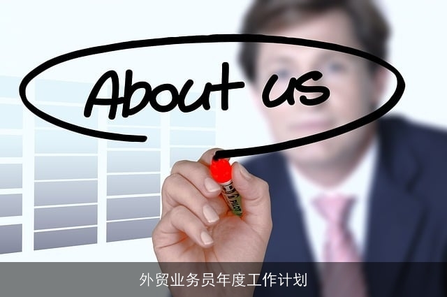 外贸业务员年度工作计划