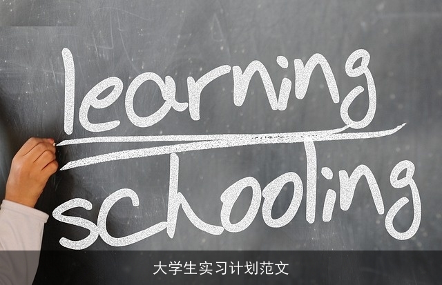 大学生实习计划范文