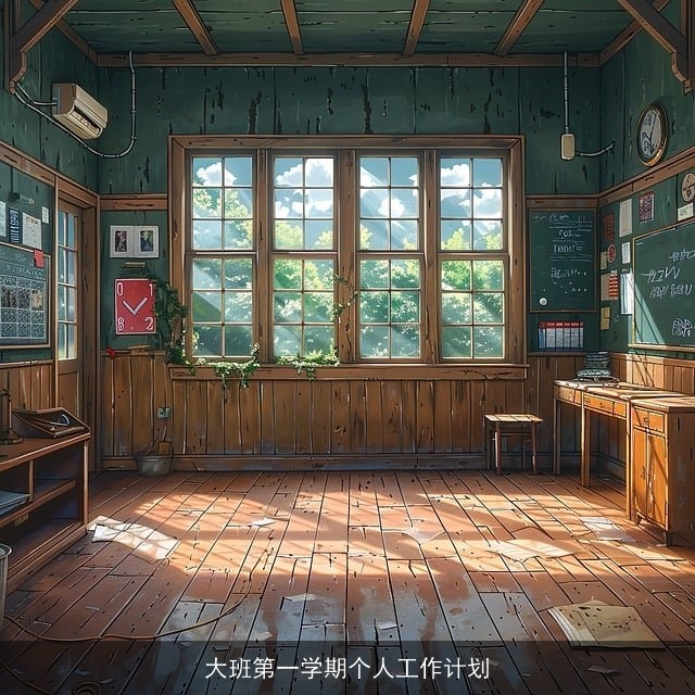 大班第一学期个人工作计划
