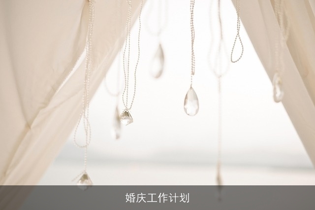 婚庆工作计划