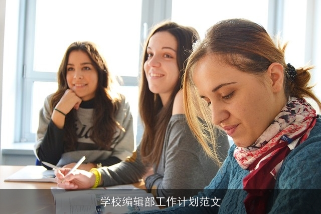 学校编辑部工作计划范文