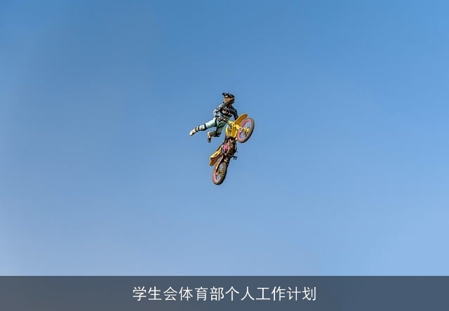 学生会体育部个人工作计划