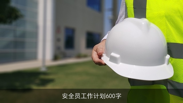 安全员工作计划600字