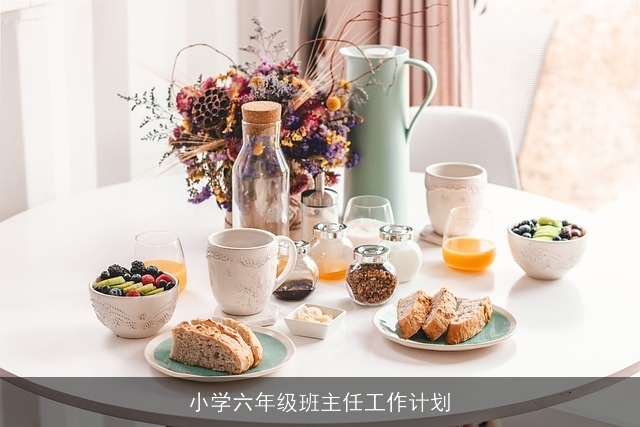 小学六年级班主任工作计划
