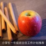 小学生一年级班主任工作计划推荐