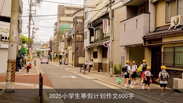 2025小学生寒假计划作文600字